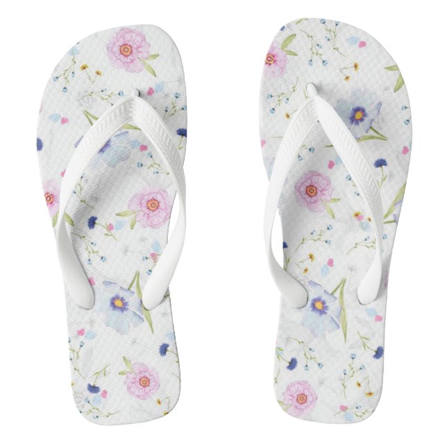 Floral Thongs (Footbed)