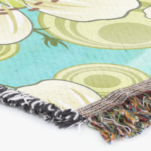 Floral throw blanket