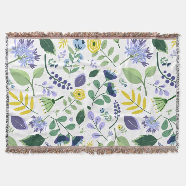 Floral Throw Blanket (Front)