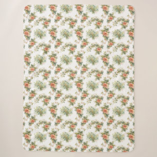 Floral Throw Blanket – Soft Autumn Flower