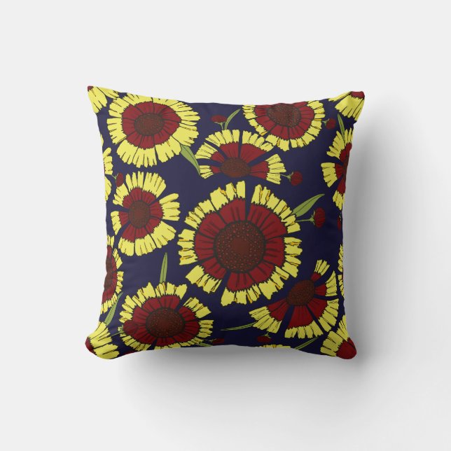Floral Throw Pillow (Front)