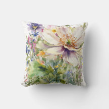 Floral Throw Pillow