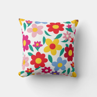 Floral Throw Pillow