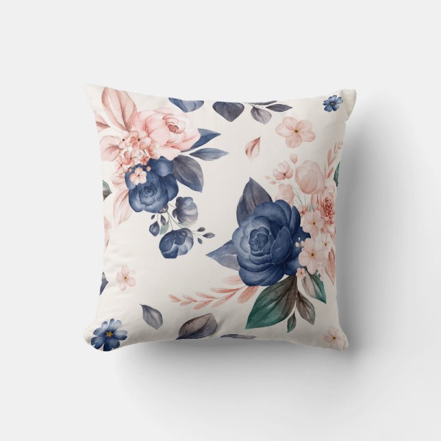 Floral Throw Pillow (Front)