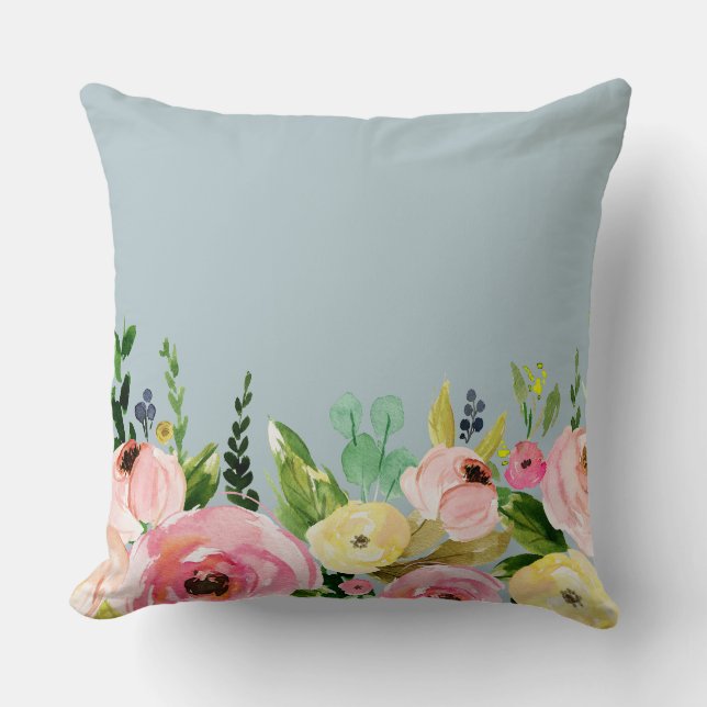 Floral Throw Pillow (Front)