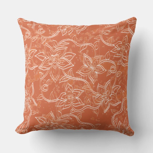 Floral Throw Pillow (Front)