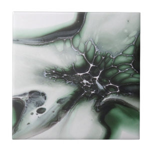 Floral tile, 4.25x4.25” ceramic tile