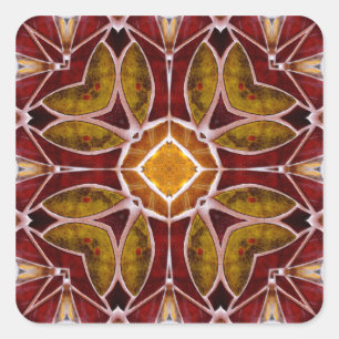 Floral Tile Square Sticker