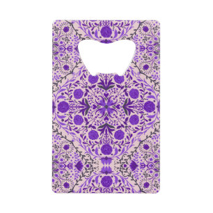 Floral tiles in violet and cotton candy pink