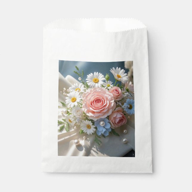 Floral Timeless elegance meets whispered romance Favour Bag (Front)