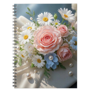 Floral Timeless elegance meets whispered romance Notebook
