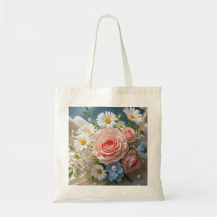 Floral Timeless elegance meets whispered romance Tote Bag