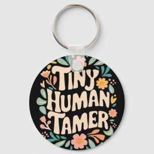 Floral Tiny Human Tamer Teacher Life School Appare Key Ring