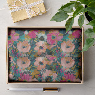 Floral tissue paper