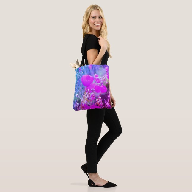 Floral Tote Bag (On Model)