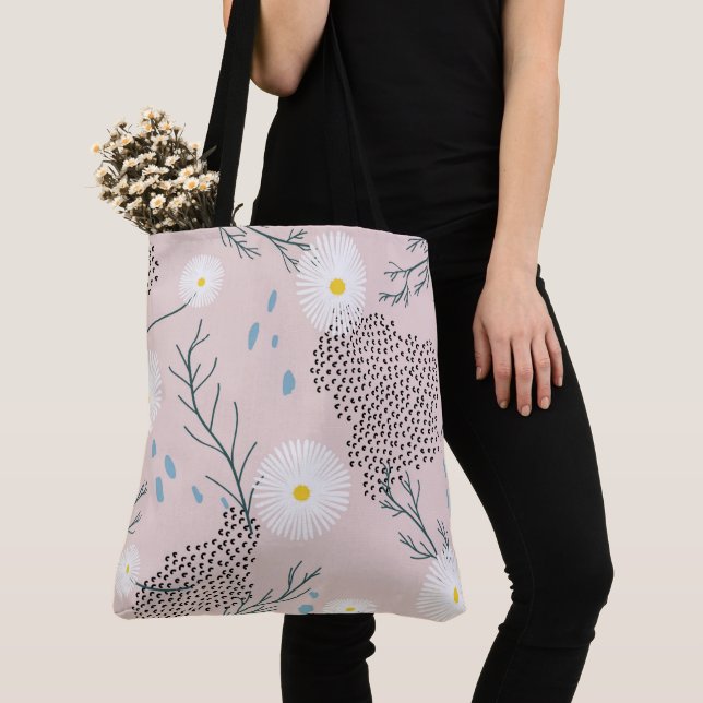 Floral Tote Bag (Close Up)