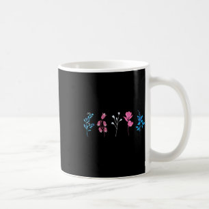 Floral Transgender Pride, Lgbtq Trans Flag Flower, Coffee Mug