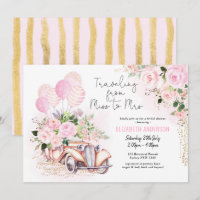 Floral Traveling from Miss To Mrs Bridal Shower