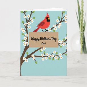 Floral Tree Mothers Day Card