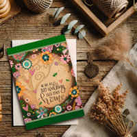 Floral Tree Walking Each Other Home Quote