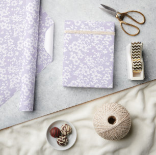 Floral Trellis - Dusty Lavender Wrapping Paper