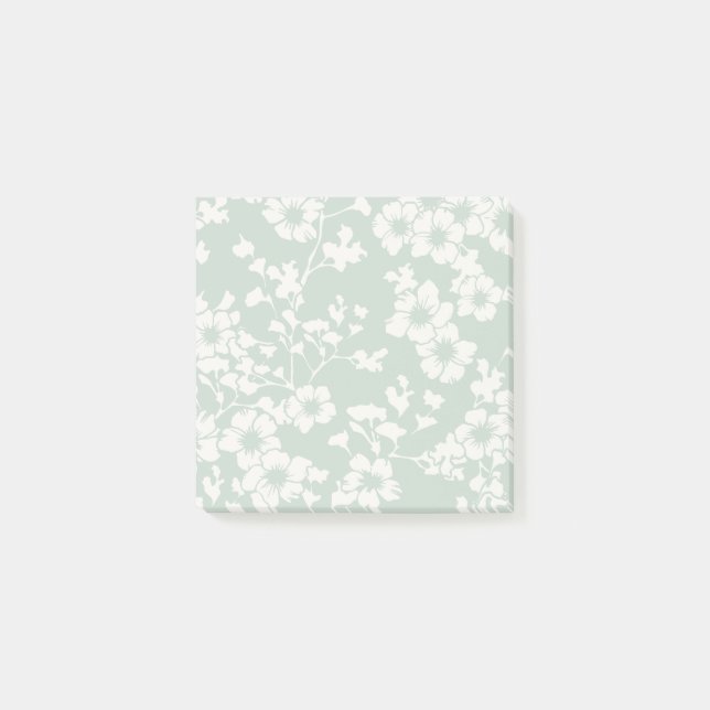Floral Trellis - Muted Sage Post-it Notes (Front)