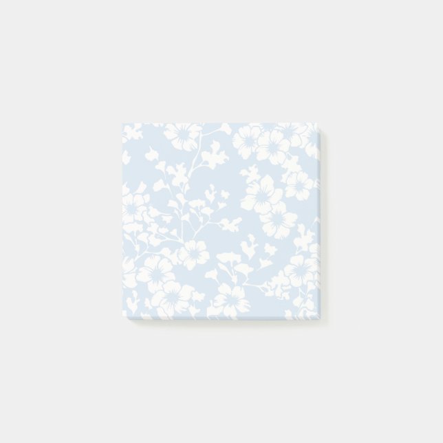 Floral Trellis - Powder Blue Post-it Notes (Front)