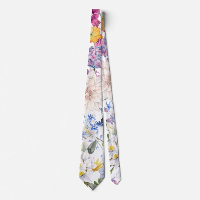 Floral trendy  tie (Front)