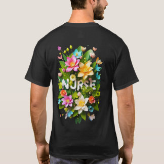 Floral Tribute to Nurses T-Shirt