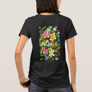 Floral Tribute to Nurses T-Shirt