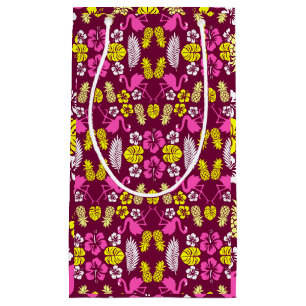 Floral Tropical Fruit Patterned Small Gift Bag