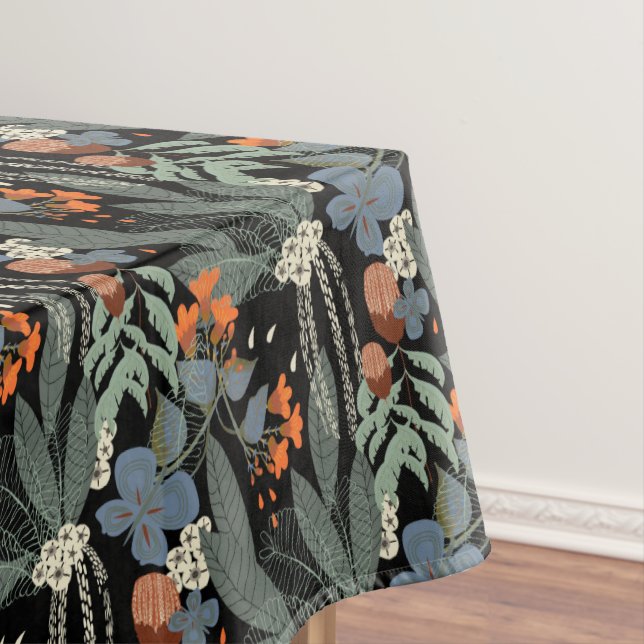 Floral tropical jungle ©️TRForsman tablecloth (In Situ)
