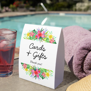 Floral Tropical Paradise Flamingo Cards and Gifts