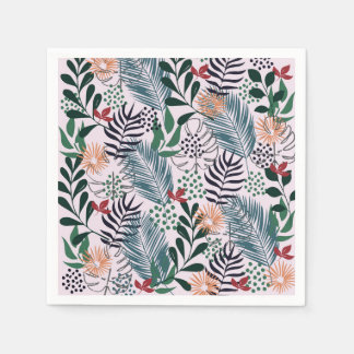 Floral Tropical Pattern Napkin