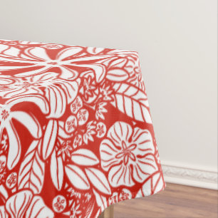 Floral tropical tablecloth