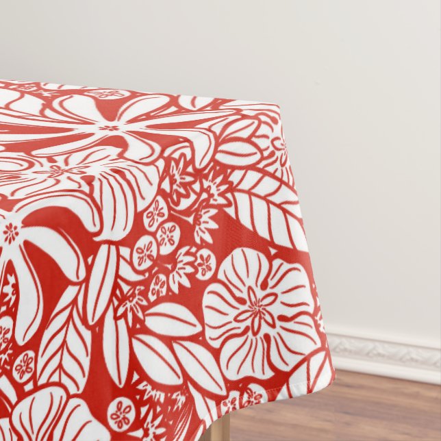 Floral tropical tablecloth (In Situ)