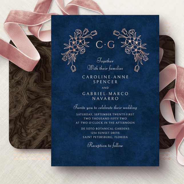 Floral Tulips Monogram Wedding (Creator Uploaded)