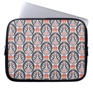 Floral Turkey Folk Art Pattern Laptop Sleeve