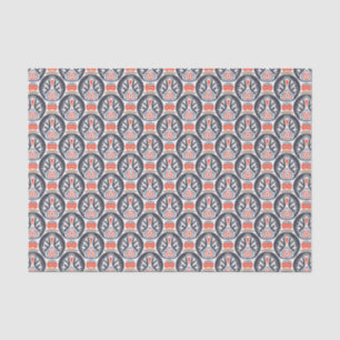 Floral Turkey Folk Art Pattern Tissue Paper