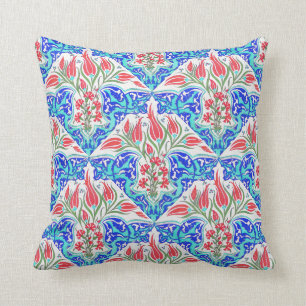 Floral Turkish Tile Design Cushion