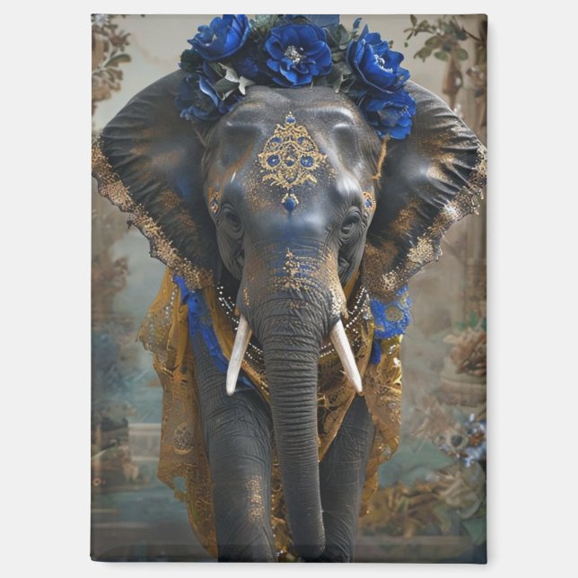 Floral Tusk Magnet (Front)