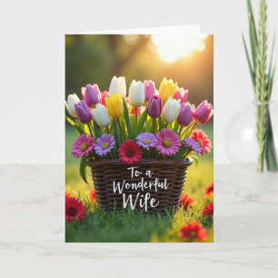 Floral Twilight Mothers Day Card
