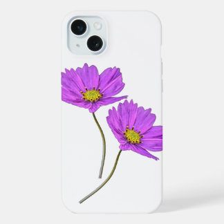 Floral Two Purple Cosmos iPhone 15 Plus Case
