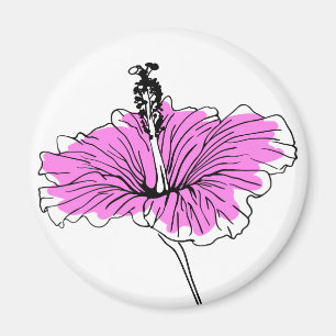 Floral und pink magnet
