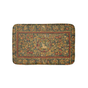 Floral Unicorn Motif Bath Mat