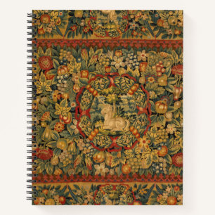 Floral Unicorn Motif Notebook