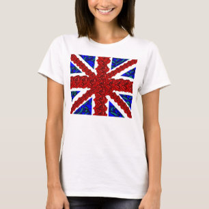 floral union jack,cool unionjack,trendy union jack T-Shirt