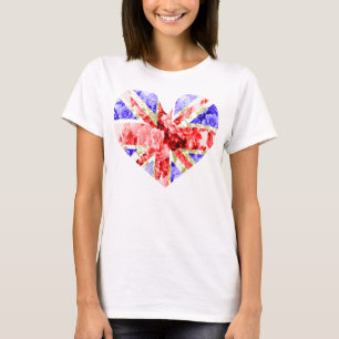 floral union jack,cool unionjack,trendy union jack T-Shirt