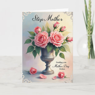 Floral Urn Mothers Day Card