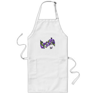 Floral Ursula Name, Long Apron